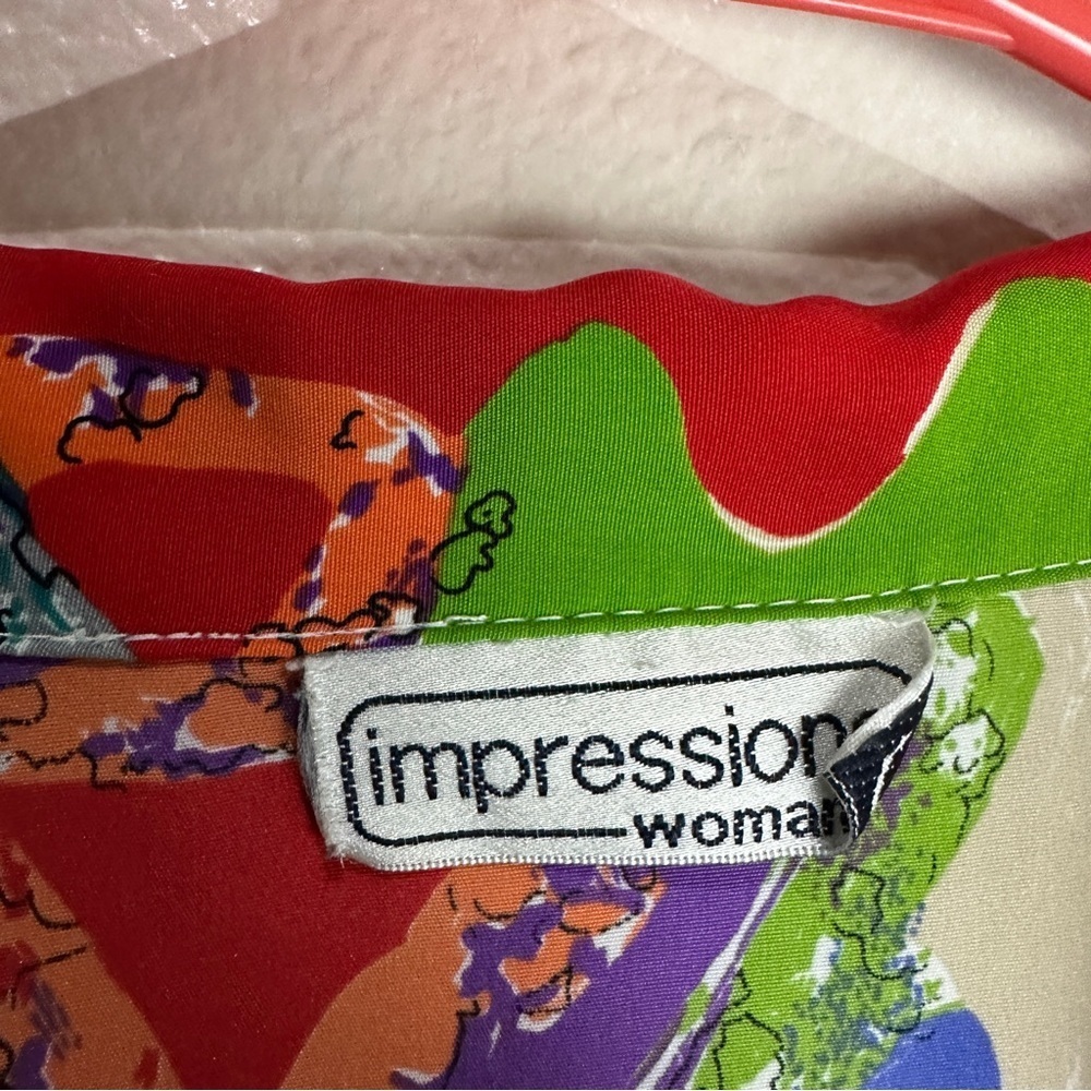 Impressions Womans Vintage Button Up Shirt Colors - Picture 2 of 6